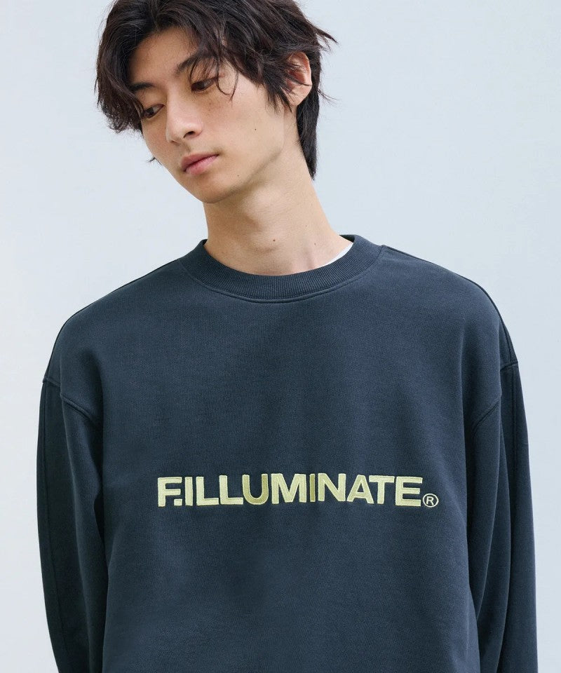 【WE ARE】韓國FILLUMINATE圓領字母大學T衛衣FBEFUTM004
