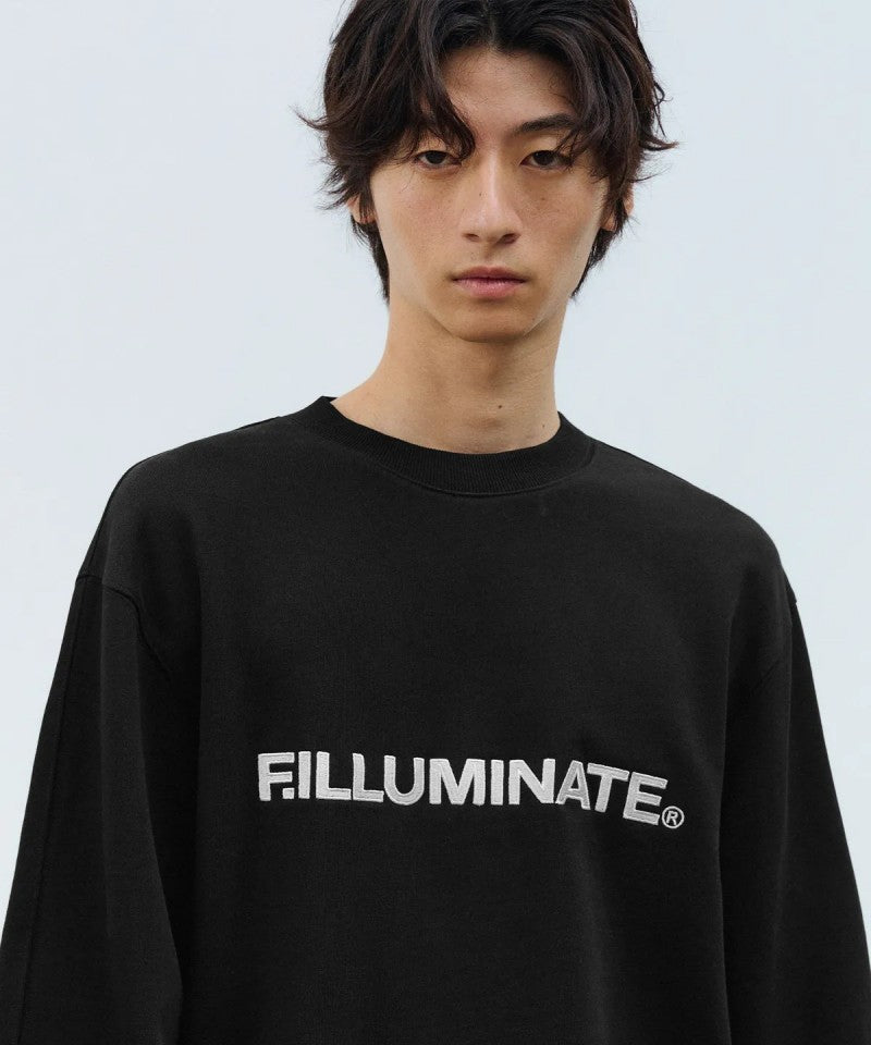 【WE ARE】韓國FILLUMINATE圓領字母大學T衛衣FBEFUTM004