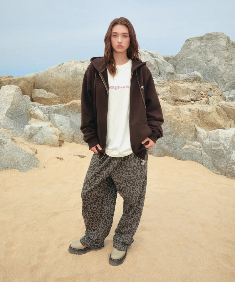 【WE ARE】韓國LMC休閒豹紋褲0LM45CSP119