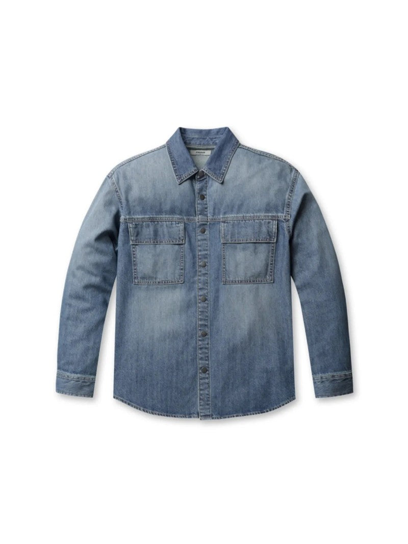 【WE ARE】韓國POLHAM休閒牛仔襯衫PHF4WC1049