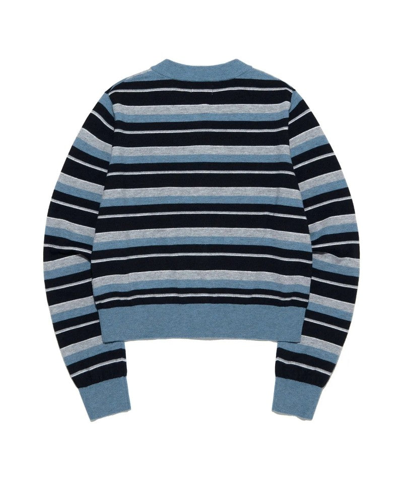 【WE ARE】韓國LEE 短版條紋針織衫LE2503CD61