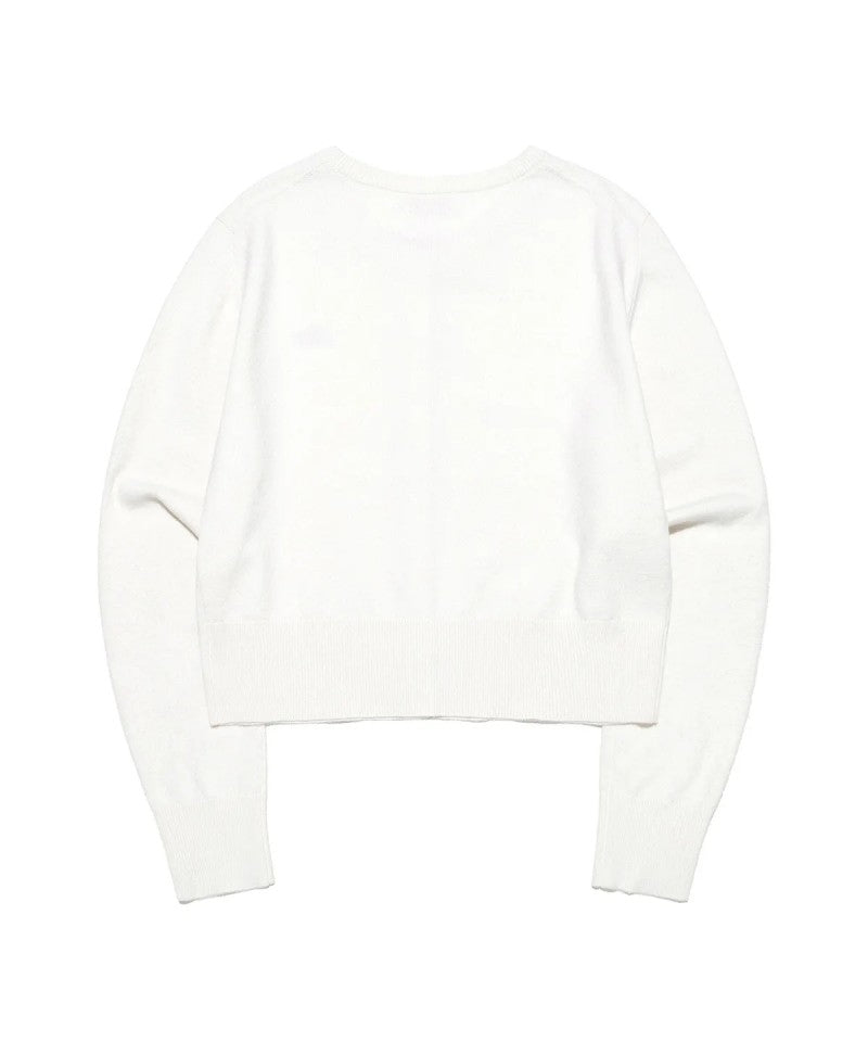 【WE ARE】韓國LEE 素面刺繡親膚針織衫LE2503CD60