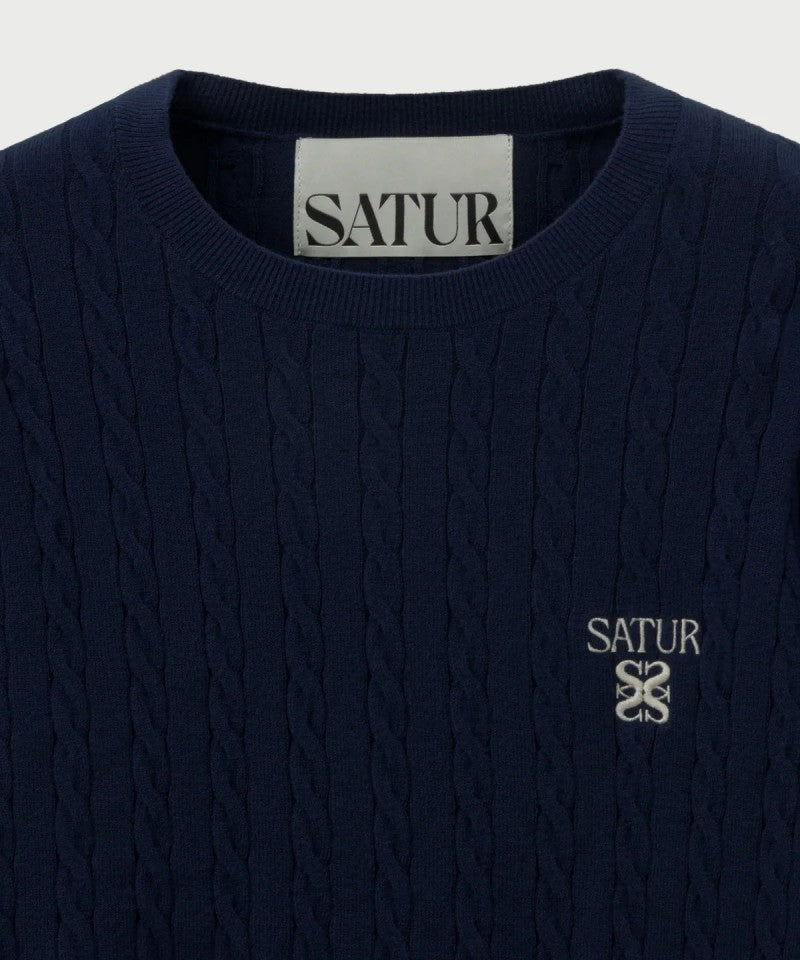 【WE ARE】韓國Satur休閒針織圓領毛衣SA253UKT35