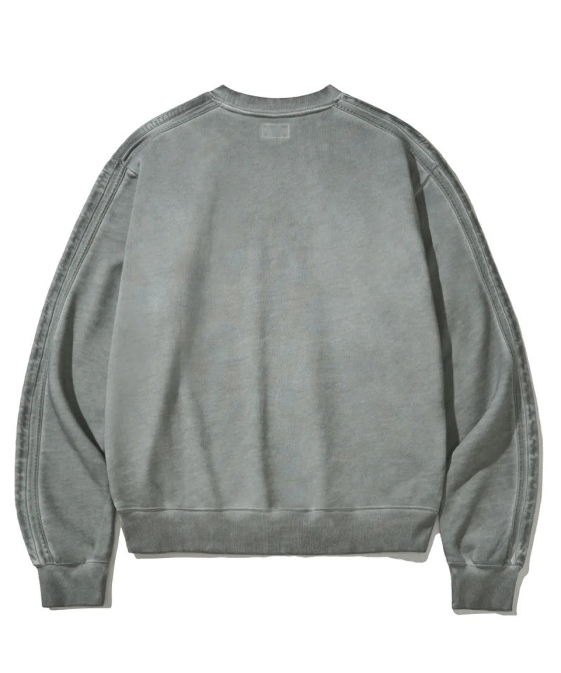 男女同款【WE ARE】韓國FILLUMINATE做舊圓領大學T衛衣FBEFUTM001