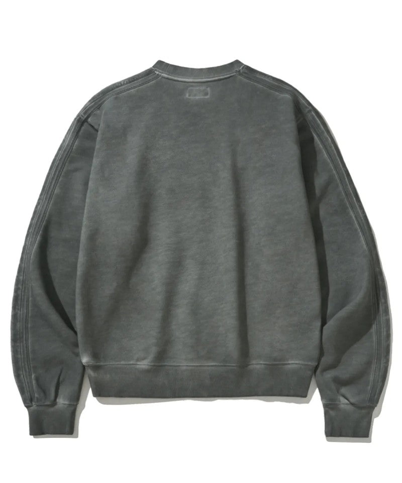 男女同款【WE ARE】韓國FILLUMINATE做舊圓領大學T衛衣FBEFUTM001