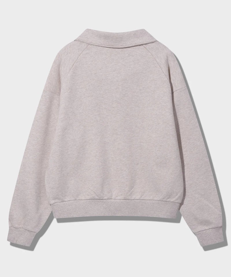 【WE ARE】韓國JEEP休閒半拉鏈領大學T衛衣JQ5TSF801