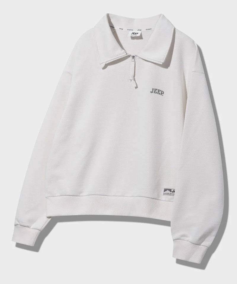 【WE ARE】韓國JEEP休閒半拉鏈領大學T衛衣JQ5TSF801