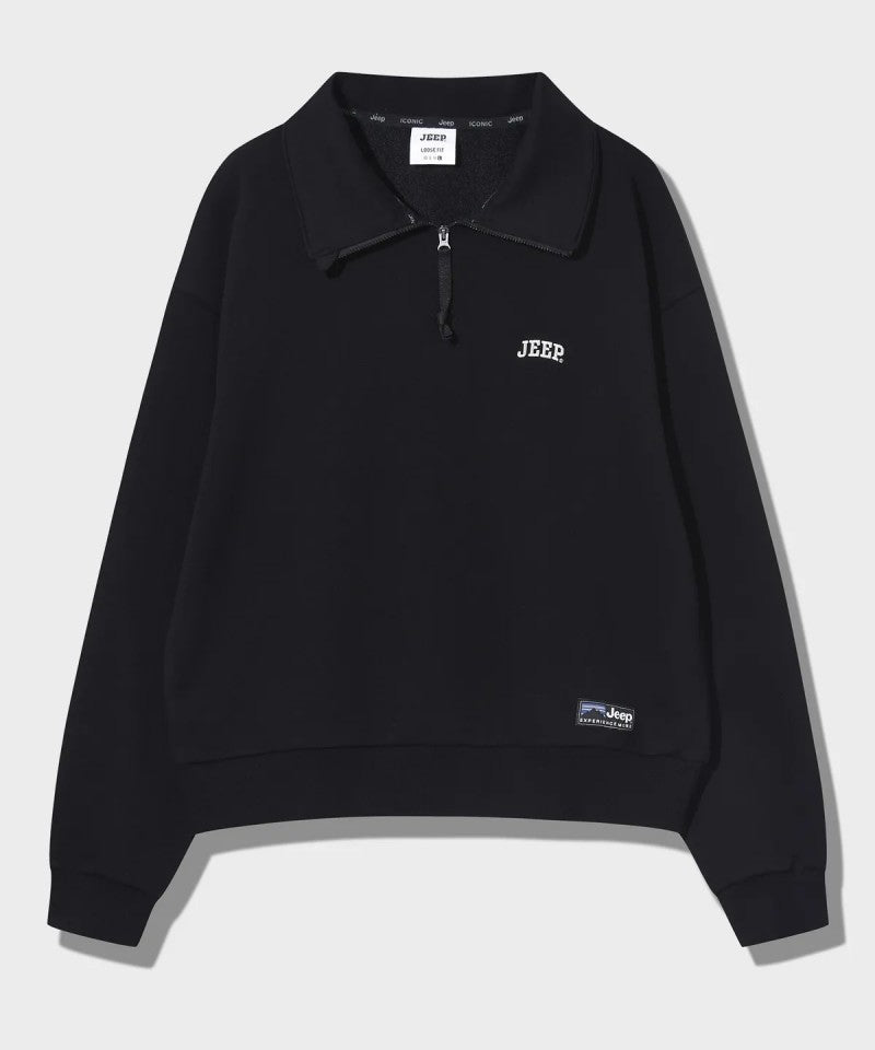 【WE ARE】韓國JEEP休閒半拉鏈領大學T衛衣JQ5TSF801