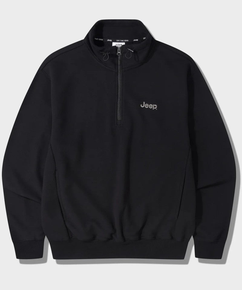 【WE ARE】韓國JEEP休閒半拉鏈領大學T衛衣JQ5TSU835