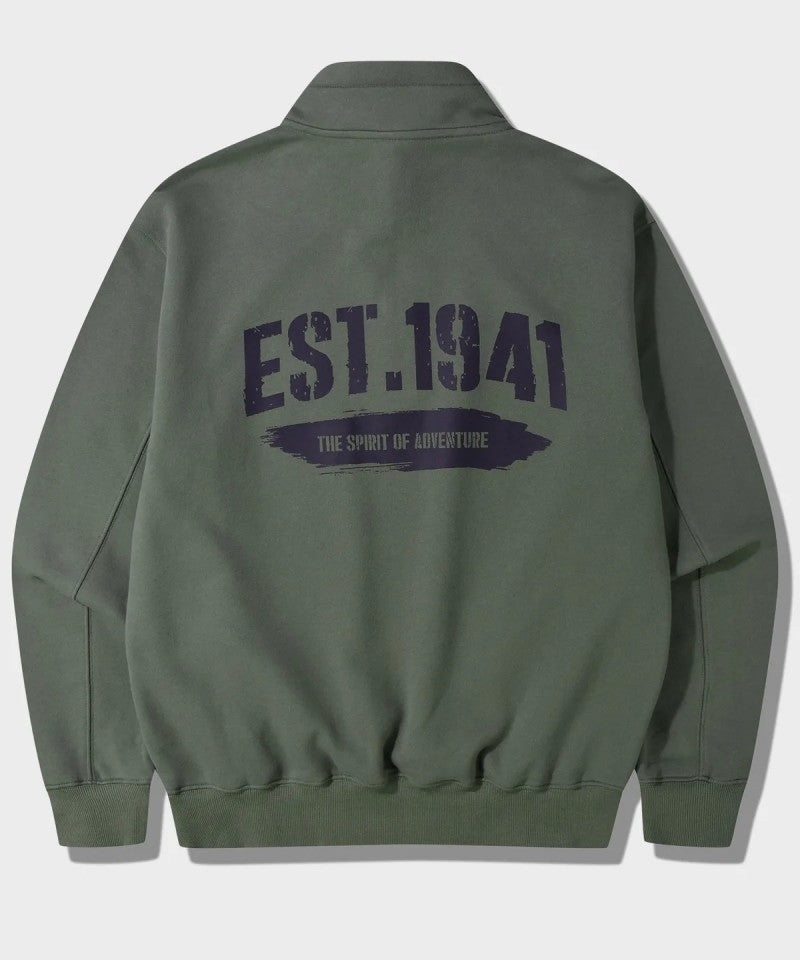 【WE ARE】韓國JEEP休閒半拉鏈領大學T衛衣JQ5TSU835