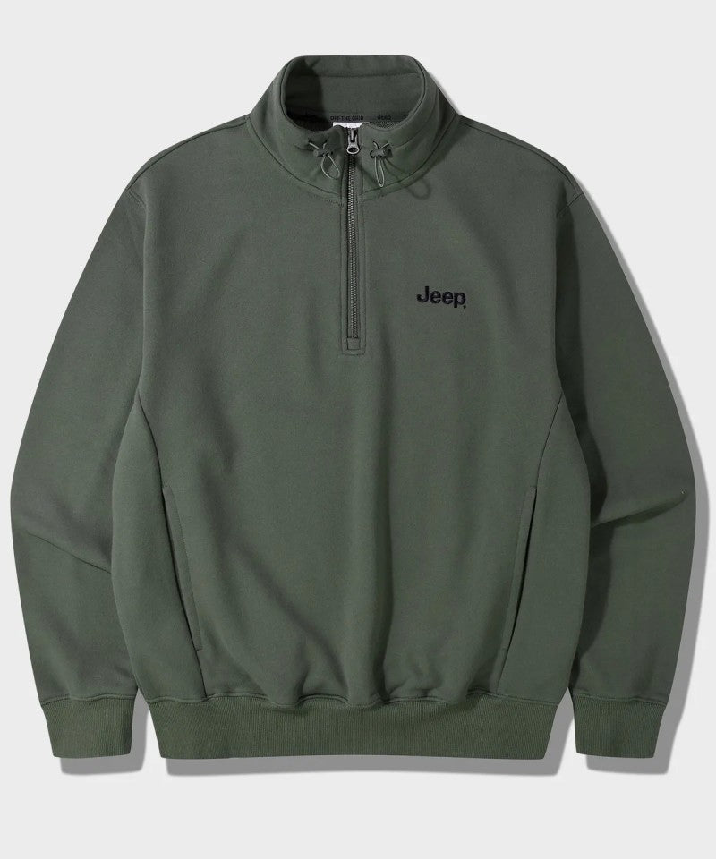 【WE ARE】韓國JEEP休閒半拉鏈領大學T衛衣JQ5TSU835