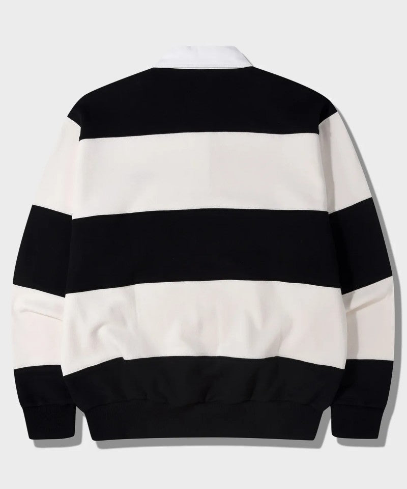 中性版【WE ARE】韓國JEEP 翻領寬條紋大學ＴJR5TSU825