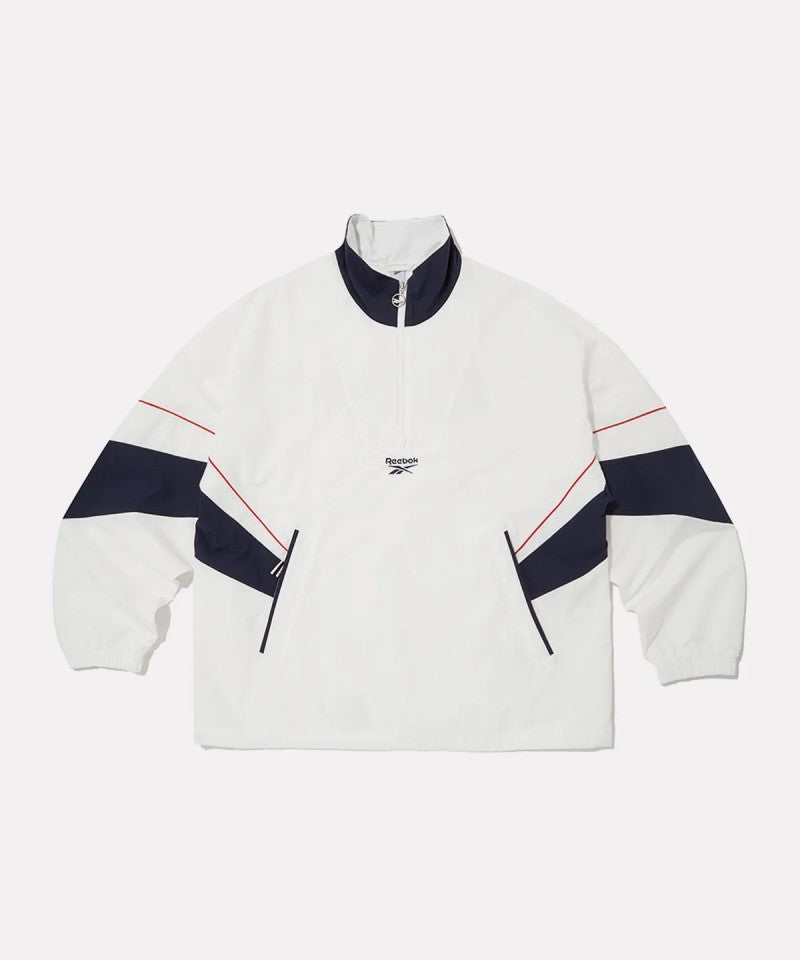 男款【WE ARE】韓國reebok半拉鏈撞色翻領上衣 REJU5FA14