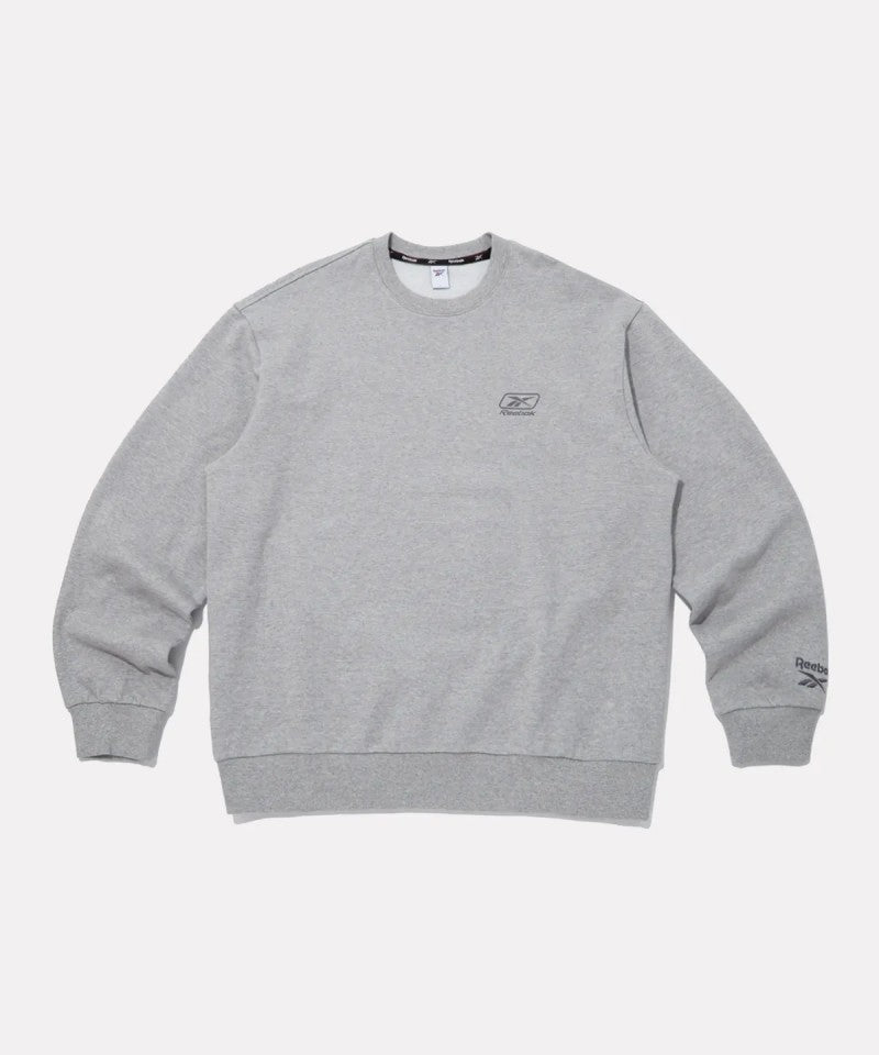 男款【WE ARE】韓國reebok 刺繡圓領大學T RETS5FM25