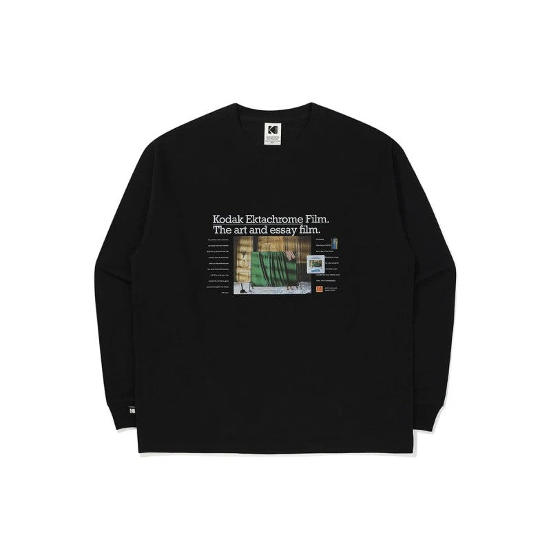 百貨款【WE ARE】韓國KODAK柯達膠印長袖微縮口棉T上衣K5323LRL84