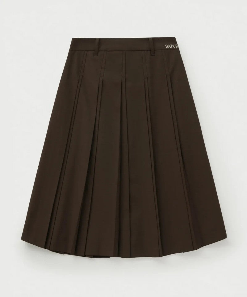 【WE ARE】韓國Satur休閒百褶半身裙SA253WSK06