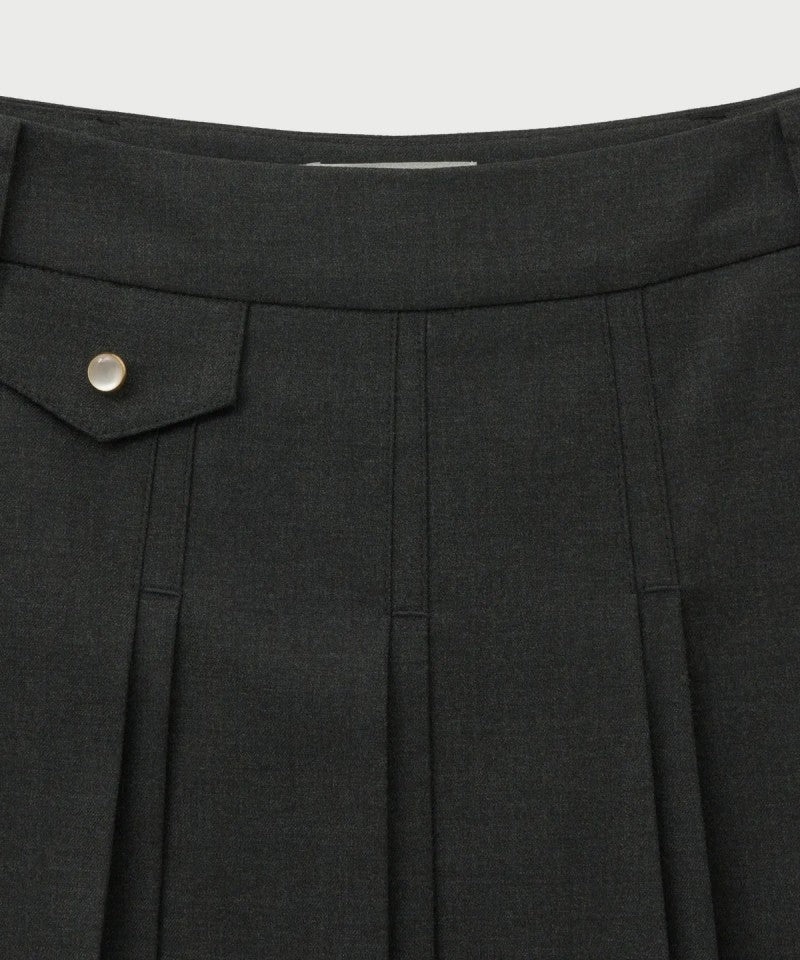 【WE ARE】韓國Satur休閒百褶半身裙SA253WSK06