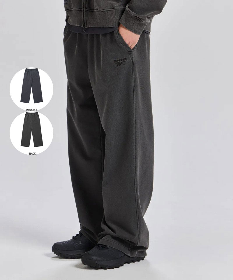 男款【WE ARE】韓國reebok 刺繡直筒棉褲REPA5FN42