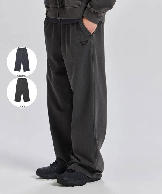 男款【WE ARE】韓國reebok 刺繡直筒棉褲REPA5FN42