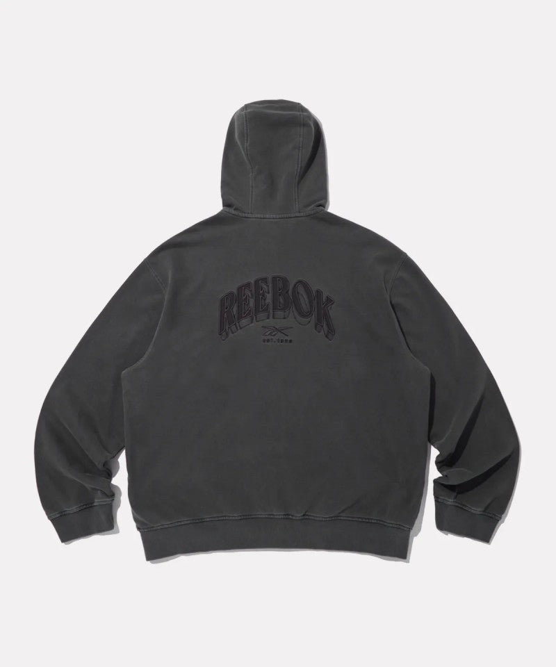 男款【WE ARE】韓國reebok 刺繡雙拉鏈連帽外套 REJU5FZ41