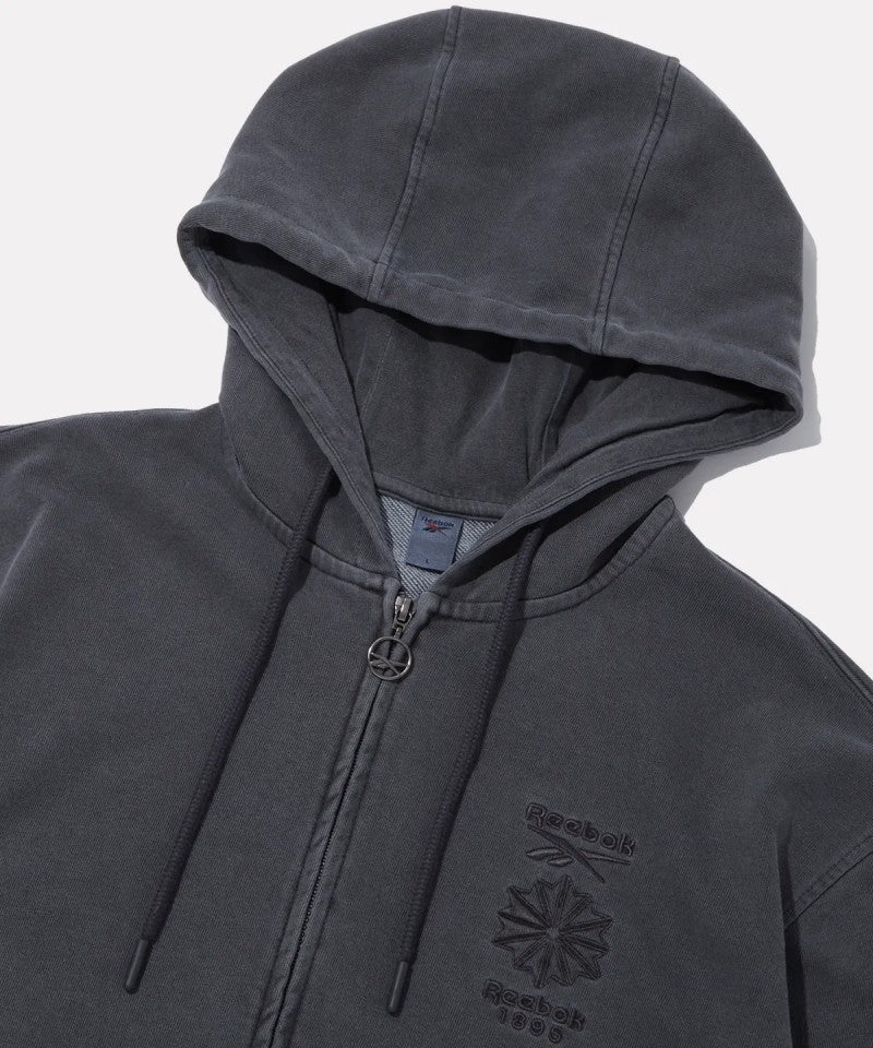 男款【WE ARE】韓國reebok 刺繡雙拉鏈連帽外套 REJU5FZ41