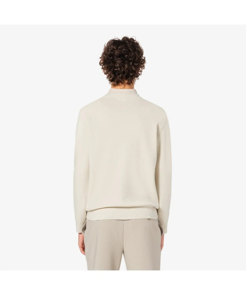 男款【WE ARE】韓國LACOSTE鱷魚圓領大學T衛衣AH596E55N