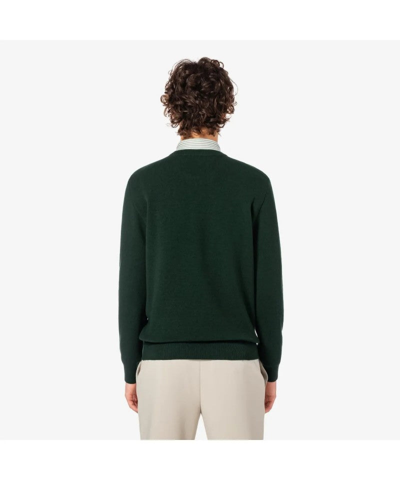 男款【WE ARE】韓國LACOSTE鱷魚圓領大學T衛衣AH596E55N