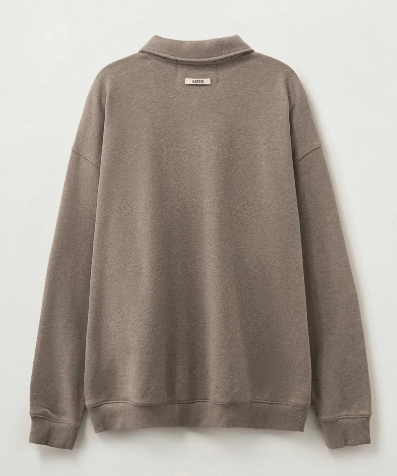 【WE ARE】韓國Satur休閒翻領大學T衛衣SA253UTM07