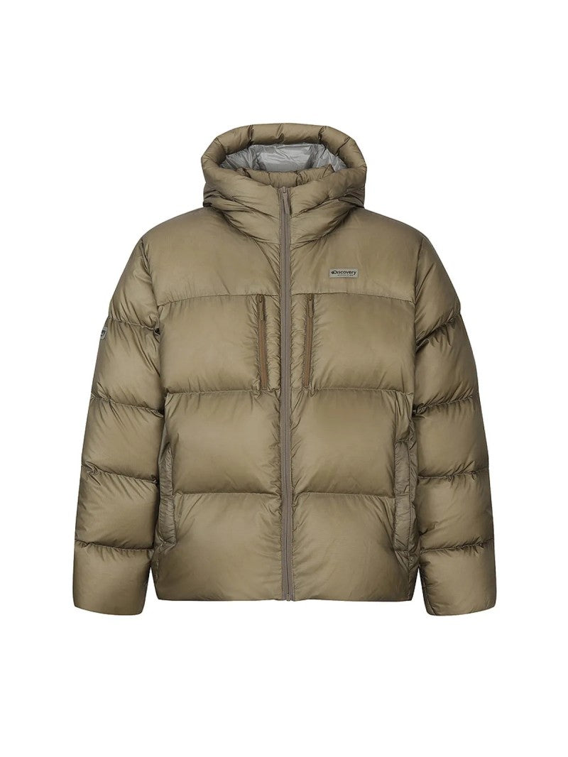 男款【WE ARE】韓國Discovery連帽鵝絨羽絨服DMDJ7G056