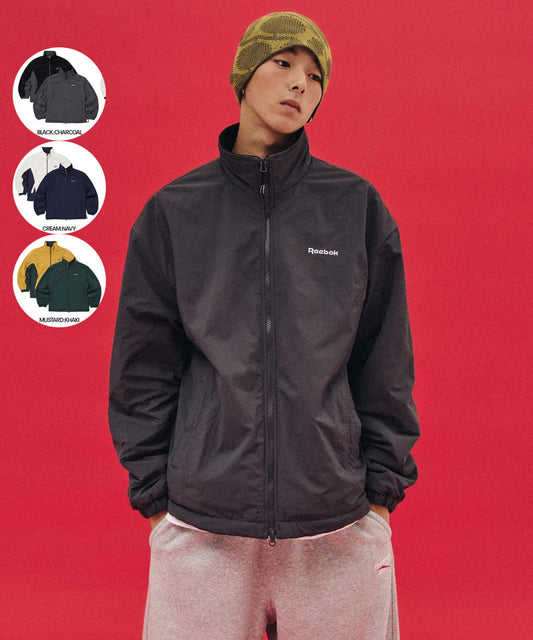 男款【WE ARE】韓國reebok休閒雙面拉鏈外套REJU5FZ40