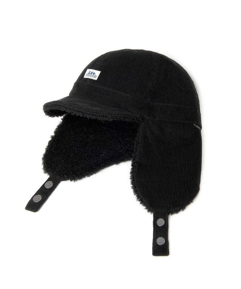 【WE ARE】韓國LEE 燈芯絨羊羔毛護耳帽 LE2504CA31