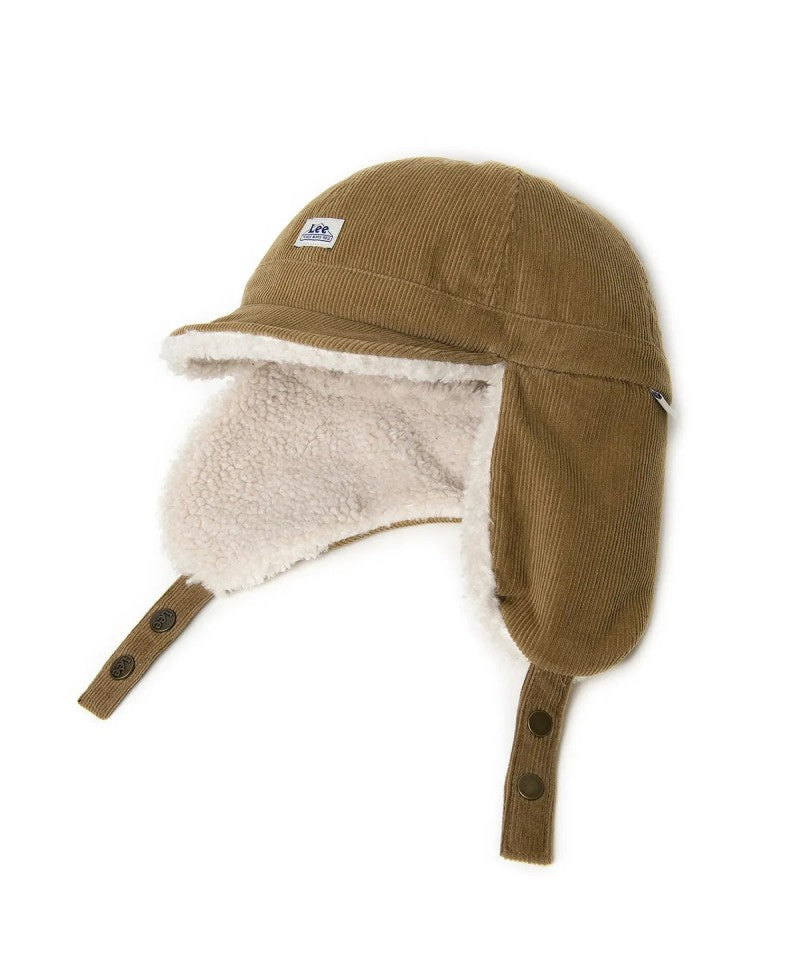 【WE ARE】韓國LEE 燈芯絨羊羔毛護耳帽 LE2504CA31