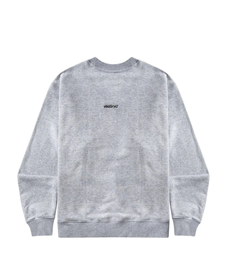 【WE ARE】韓國VESTIRYA刺繡圓領大學T衛衣VE2503CR002