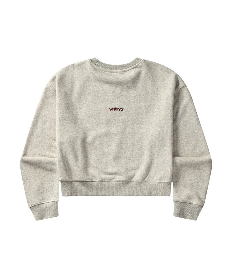 女款【WE ARE】韓國VESTIRYA刺繡圓領大學T衛衣VE2503CR500