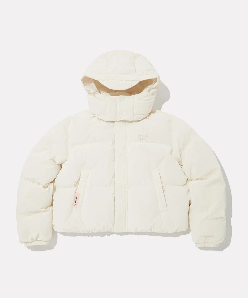 女款【WE ARE】韓國reebok 短版科技棉保暖連帽（可拆）外套 REJU5FP55