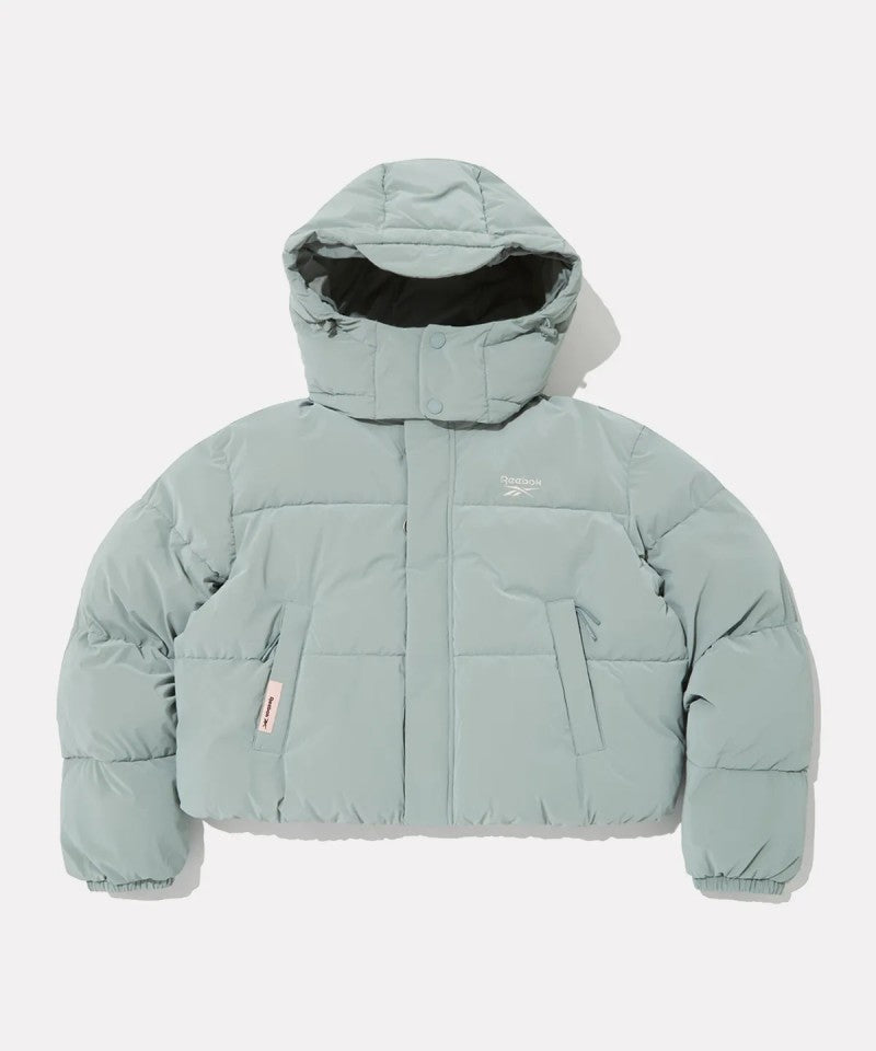 女款【WE ARE】韓國reebok 短版科技棉保暖連帽（可拆）外套 REJU5FP55