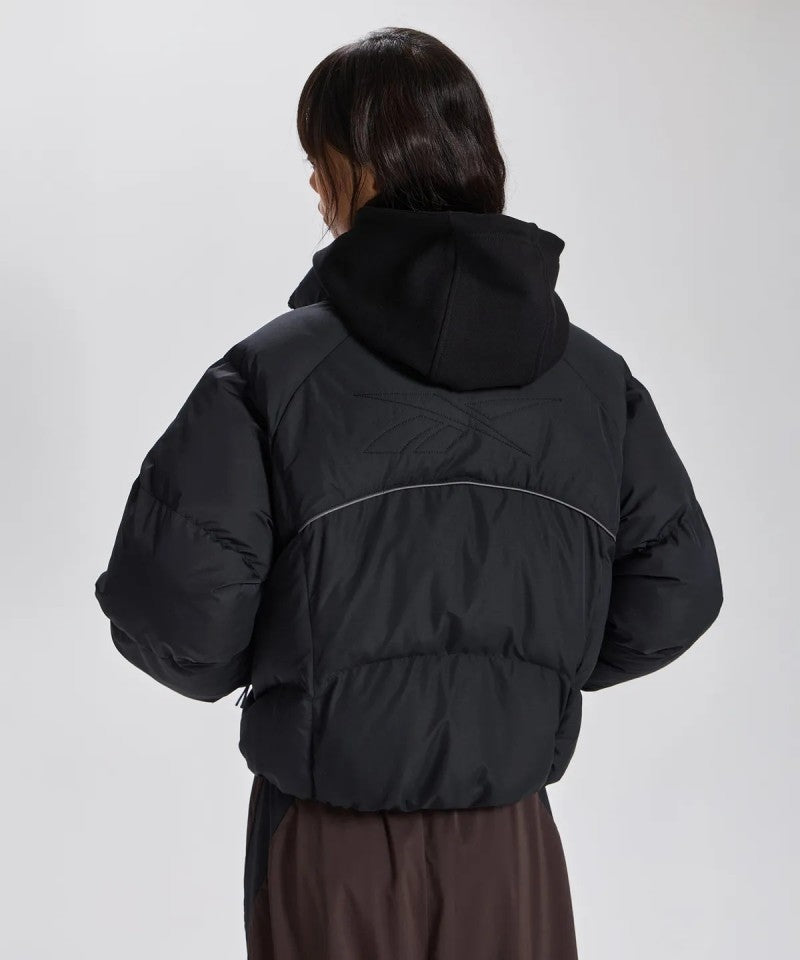 女款【WE ARE】韓國reebok 短版立領科技棉保暖外套 REJU5FP51