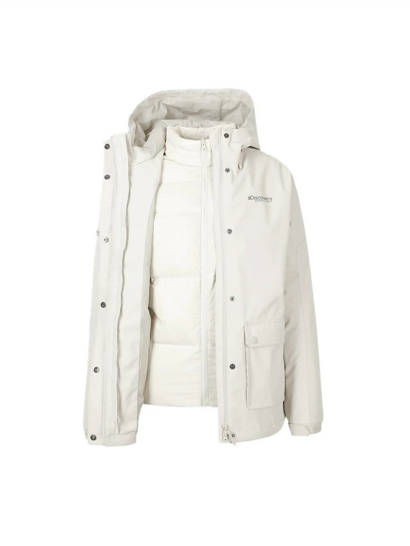 *Dis折扣款* 女款(衣長偏長）【WE ARE】韓國Discovery三合一鴨絨連帽外套DWJP32056