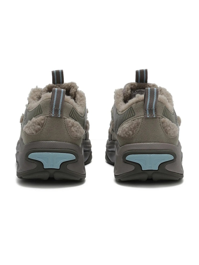 【WE ARE】韓國Discovery（正碼帶）側邊羊羔毛休閒運動鞋 DXSH6215N