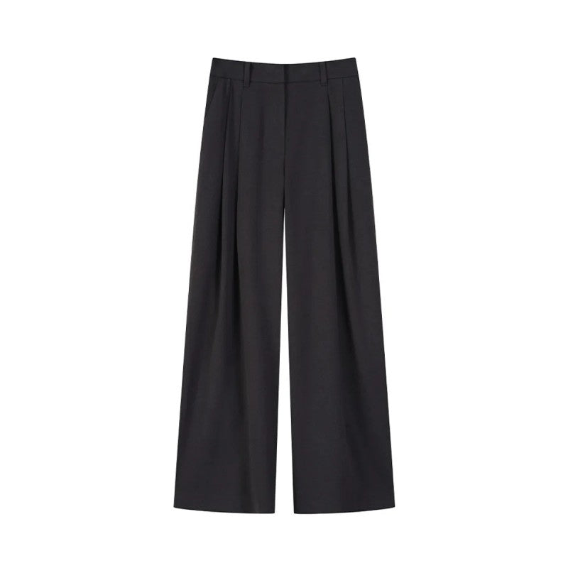 建議160以上【WE ARE】韓國LAP 微毛呢打褶西裝褲(秋冬款) AR4WPA63