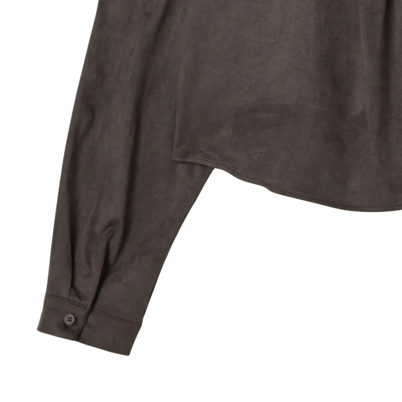 【WE ARE】韓國LAP 麂皮短版襯衫 AR4WBB41