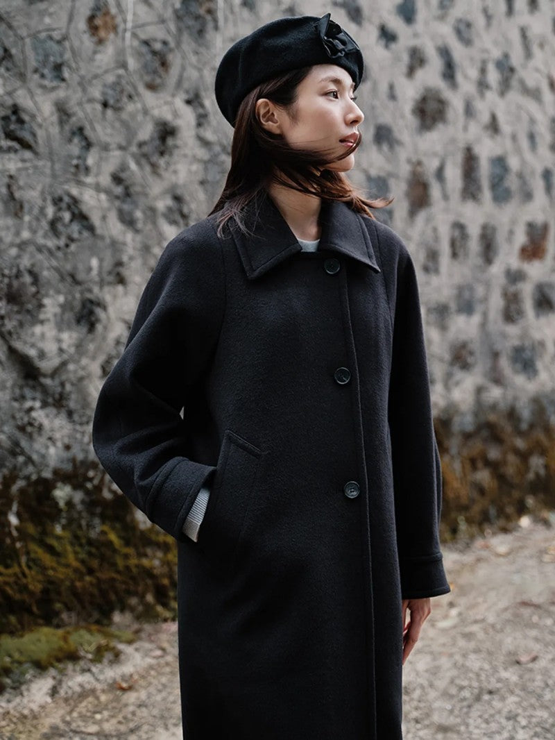 夏英同款【WE ARE】韓國M計畫羊毛混紡大衣EPF4CC2401