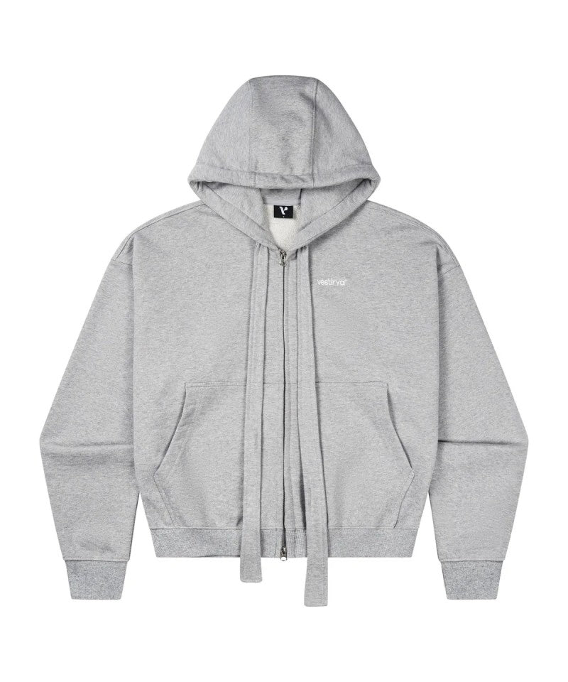 女款【WE ARE】韓國VESTIRYA 寬繩拉鏈連帽外套 VE2503HZ002