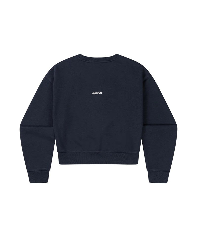 女款【WE ARE】韓國VESTIRYA休閒圓領刺繡大學T VE2503CR501