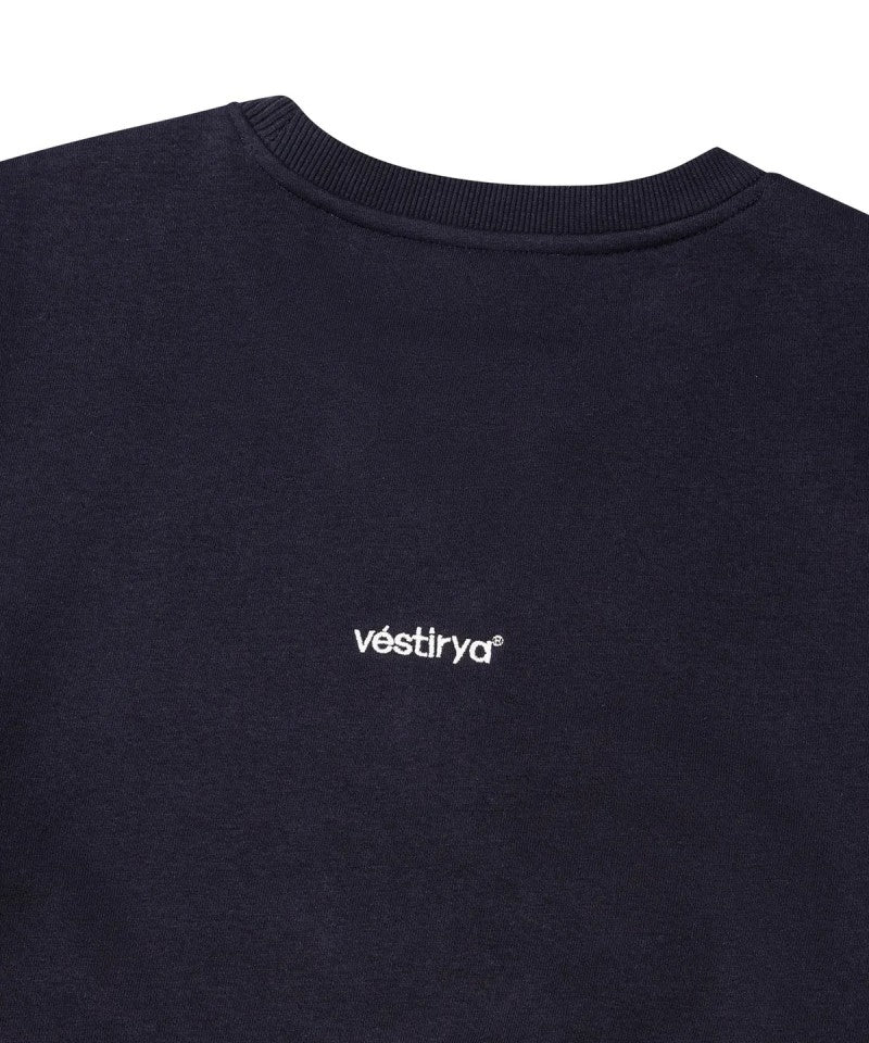 女款【WE ARE】韓國VESTIRYA休閒圓領刺繡大學T VE2503CR501