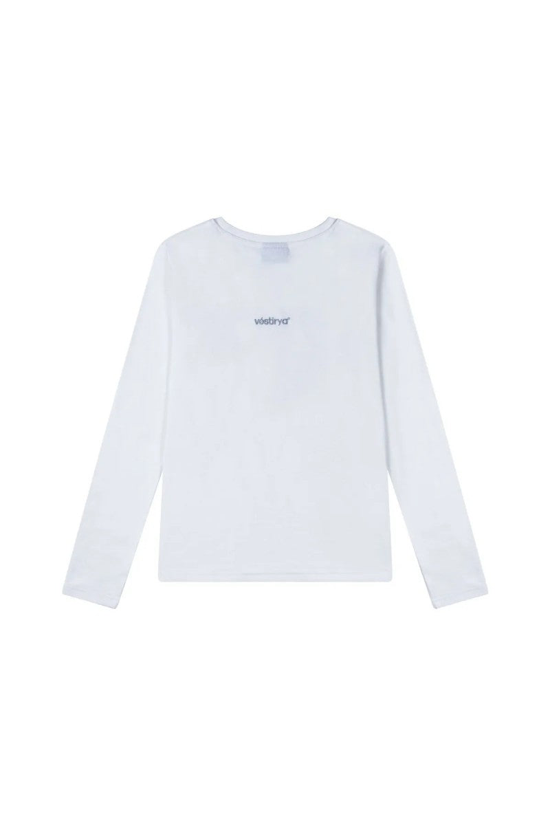 女款【WE ARE】韓國VESTIRYA愛心印花長袖打底上衣VE2503LT002