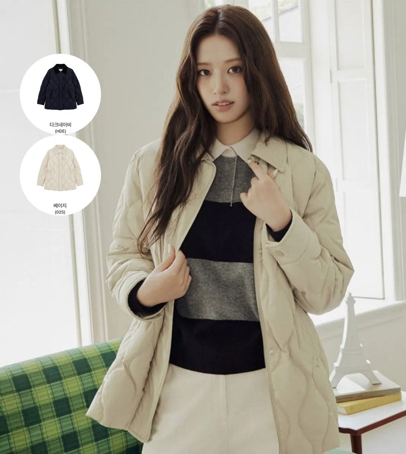 女款【WE ARE】韓國LACOSTE鱷魚鵝絨外套BF535E55N