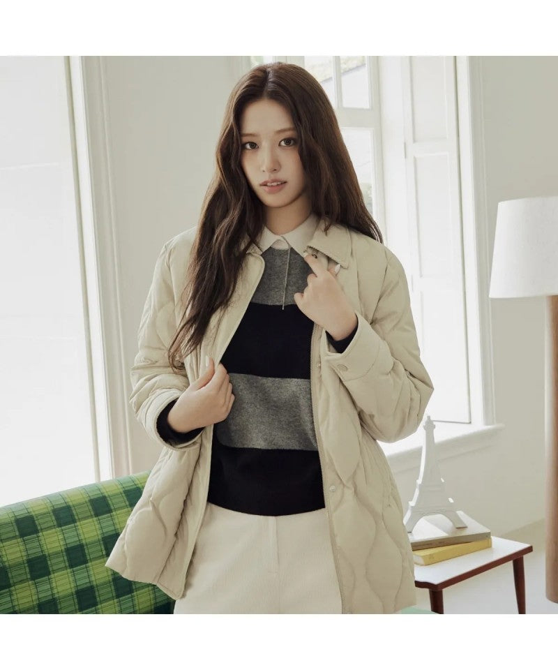 女款【WE ARE】韓國LACOSTE鱷魚鵝絨外套BF535E55N