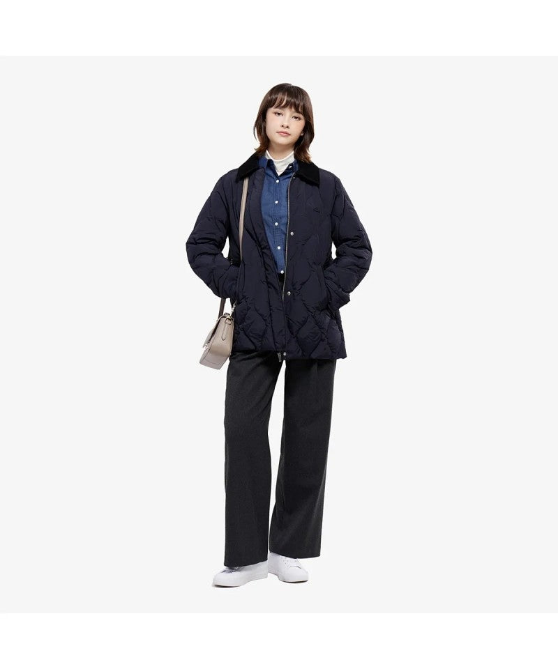 女款【WE ARE】韓國LACOSTE鱷魚鵝絨外套BF535E55N