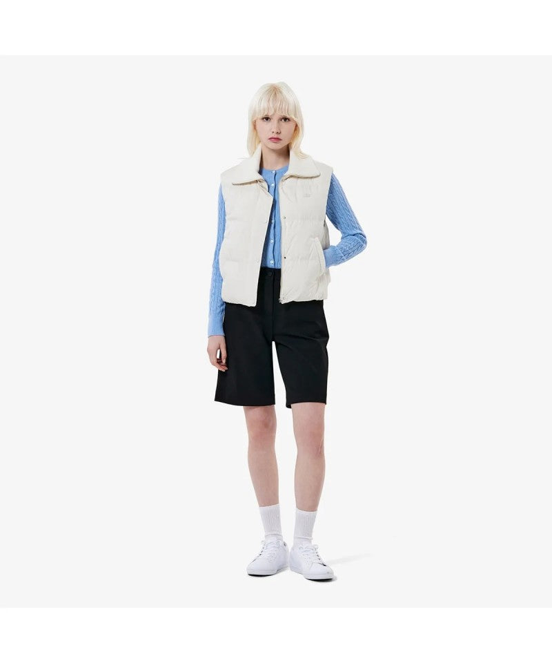 女款【WE ARE】韓國LACOSTE鱷魚鵝絨馬夾外套BF421E55N